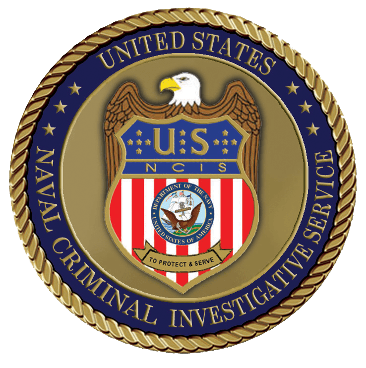 U.S. Naval Criminal Investigative Service emblem.