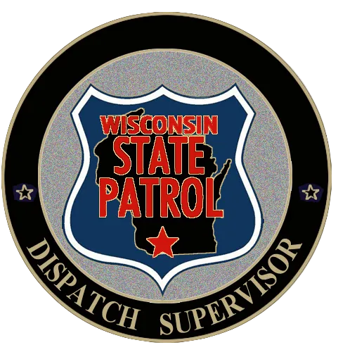 Wisconsin State Patrol Dispatch Supervisor - 3D Heavy Bronze Medallion