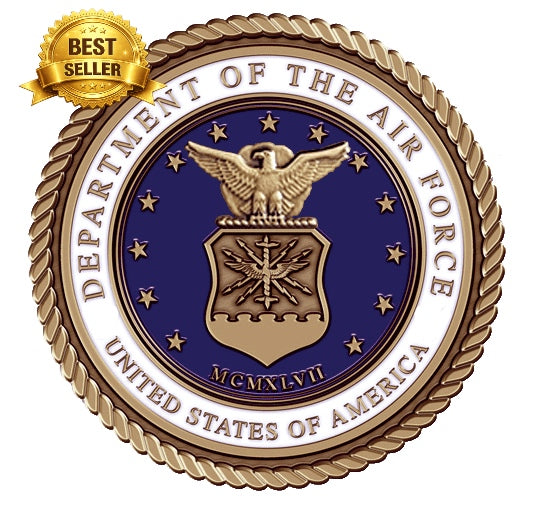 Air Force Traditional Crest - 3D Bronze Medallion one of our Most Popular Design