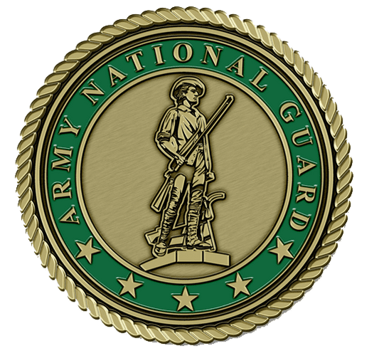 A picture of the army national guard logo.