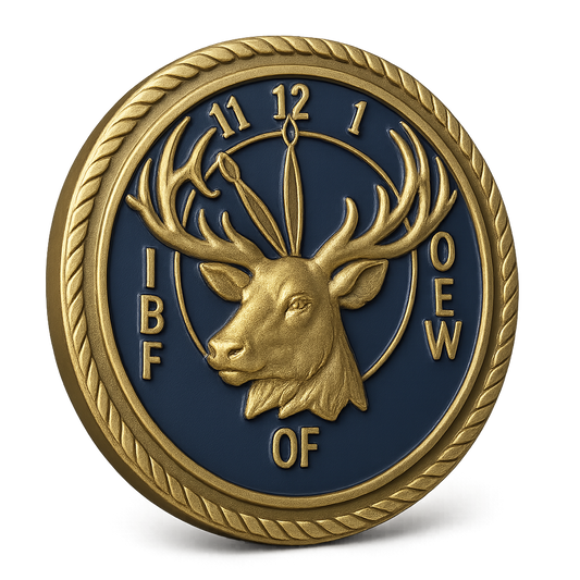Elks Lodge V2 with IBF of OEW - 3D Bronze Medallion