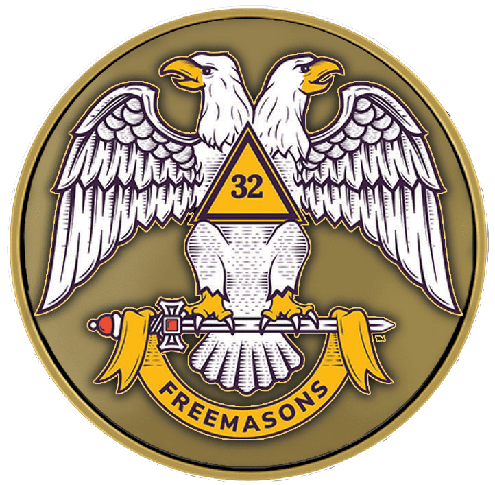 A picture of the freemasons emblem.