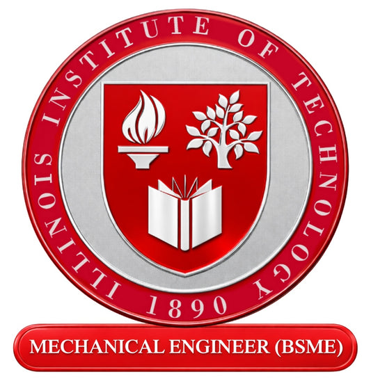 Illinois Institute of Technology Mechanical Engineer Medallion – IIT BSME 3D Medallion