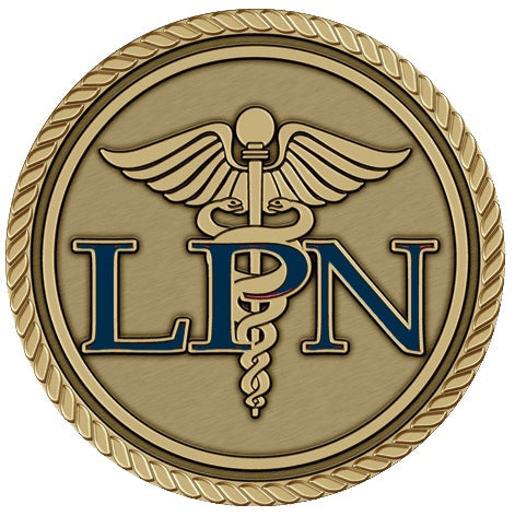LPN - 3D Bronze Medallion