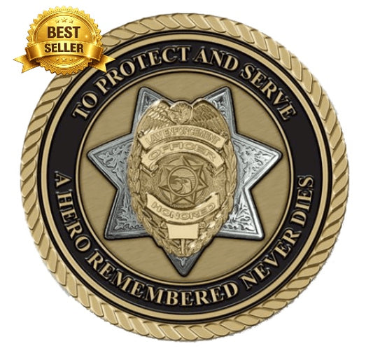Law Enforcement - 3D Bronze Medallion