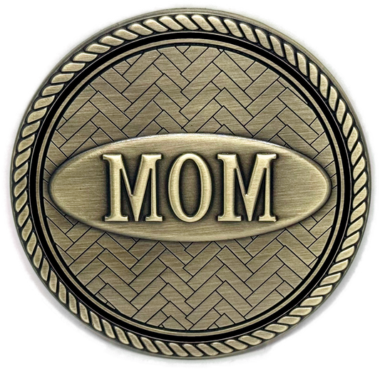 Mom - 3D Bronze Medallion