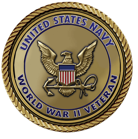 U.S. Navy World War II veteran emblem.
