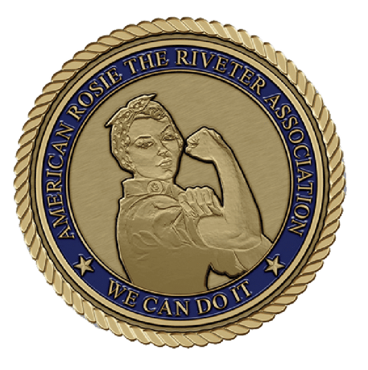 Rosie the Riveter Association emblem medal.