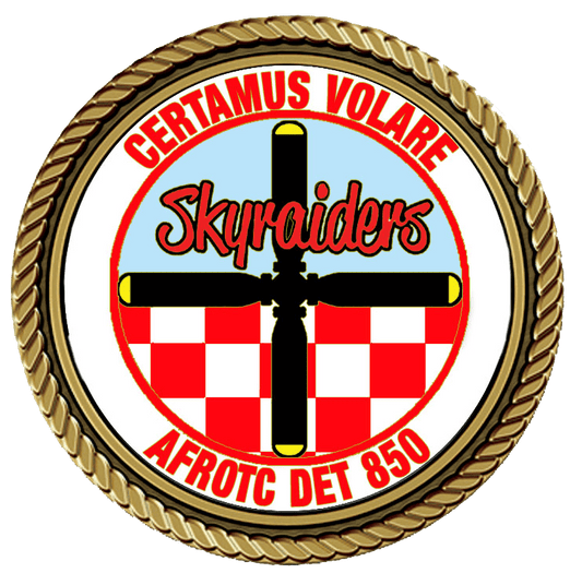 Skyriders emblem from AFROTC Detachment 850.