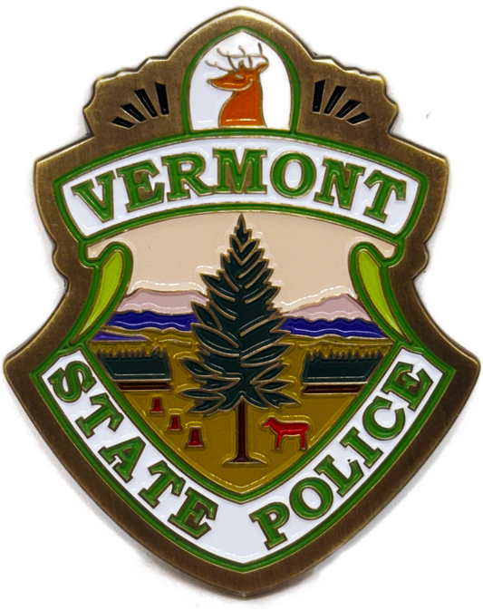 Vermont State Police - 3D Heavy Bronze Medallion